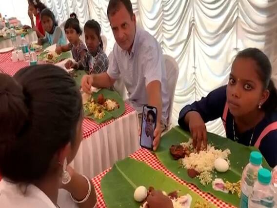 Easter मनाने Wayanad पहुंचे Rahul Gandhi, अनाथालय के बच्चों संग किया Lunch